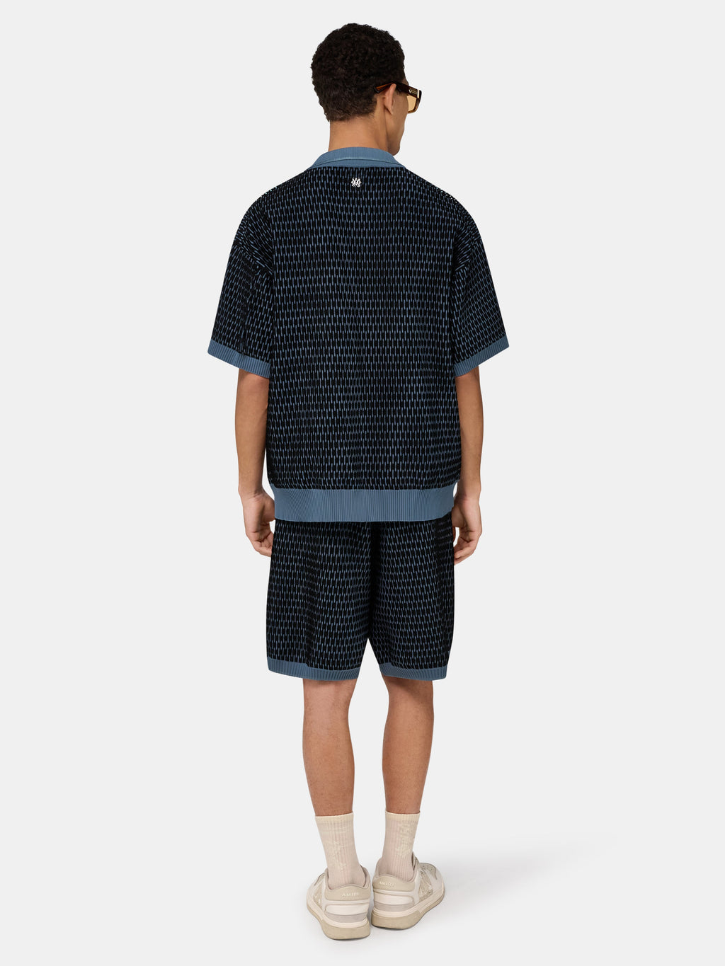 STRIPED SHORT - Blue