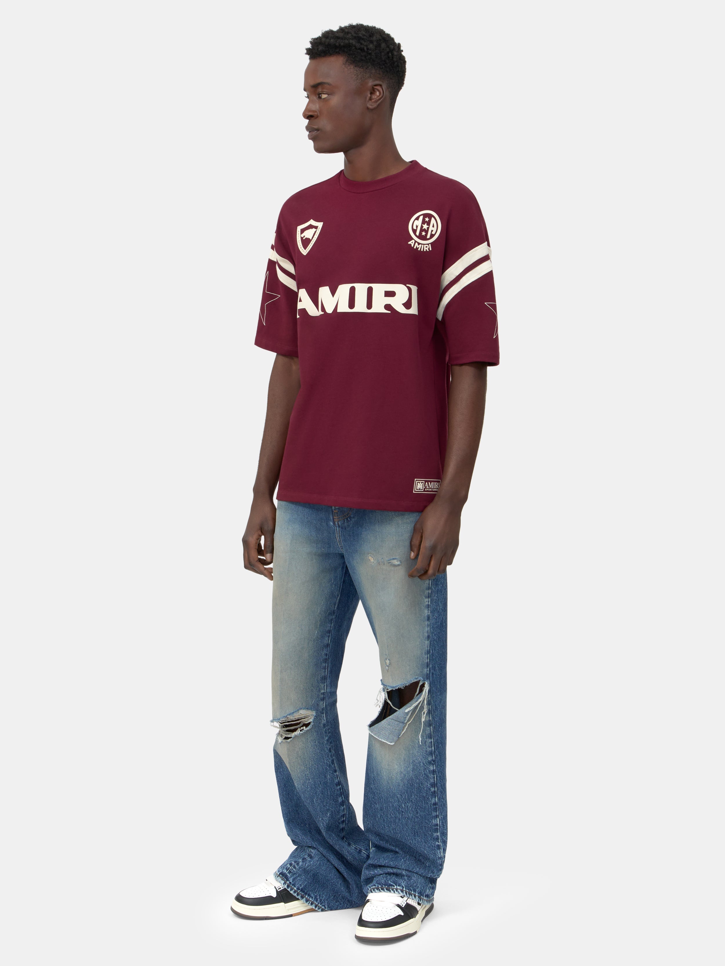AMIRI SPORT OVERSIZED TEE - Aged Port