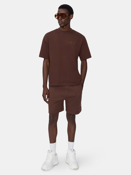 AMIRI EMBROIDERED SHORT - WALNUT BROWN
