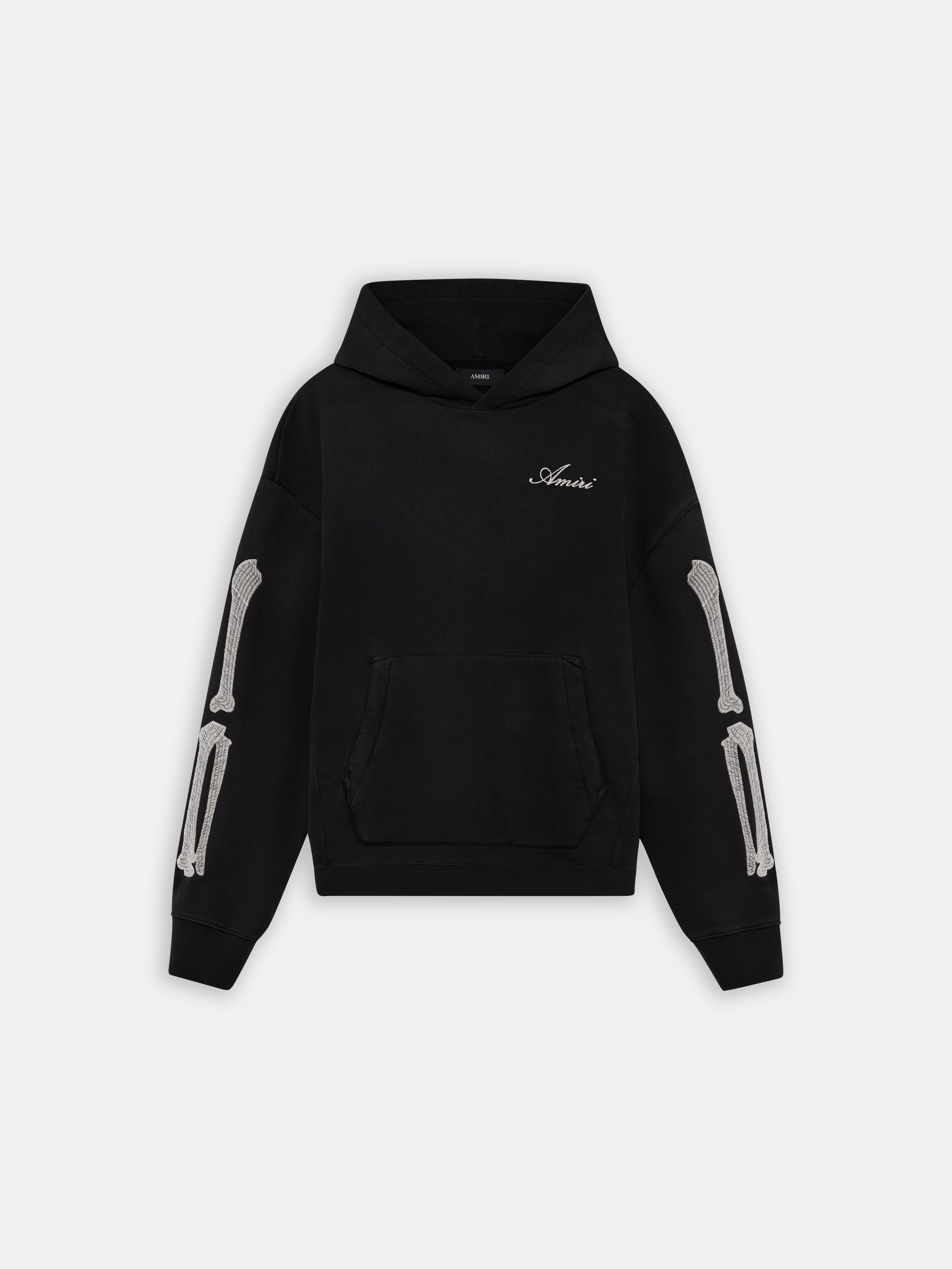 BONES OVERSIZED HOODIE - Black