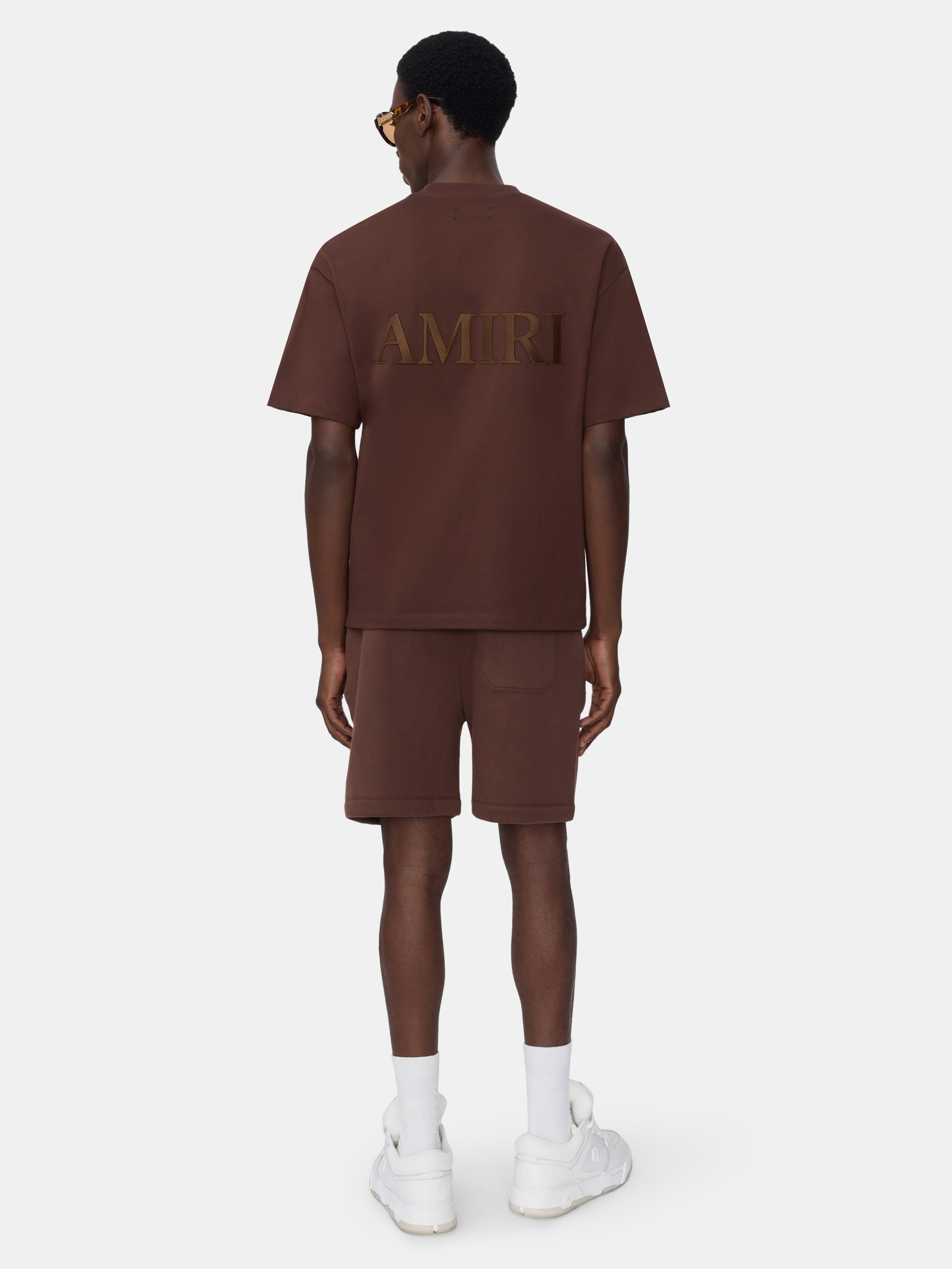 AMIRI EMBROIDERED SHORT - WALNUT BROWN