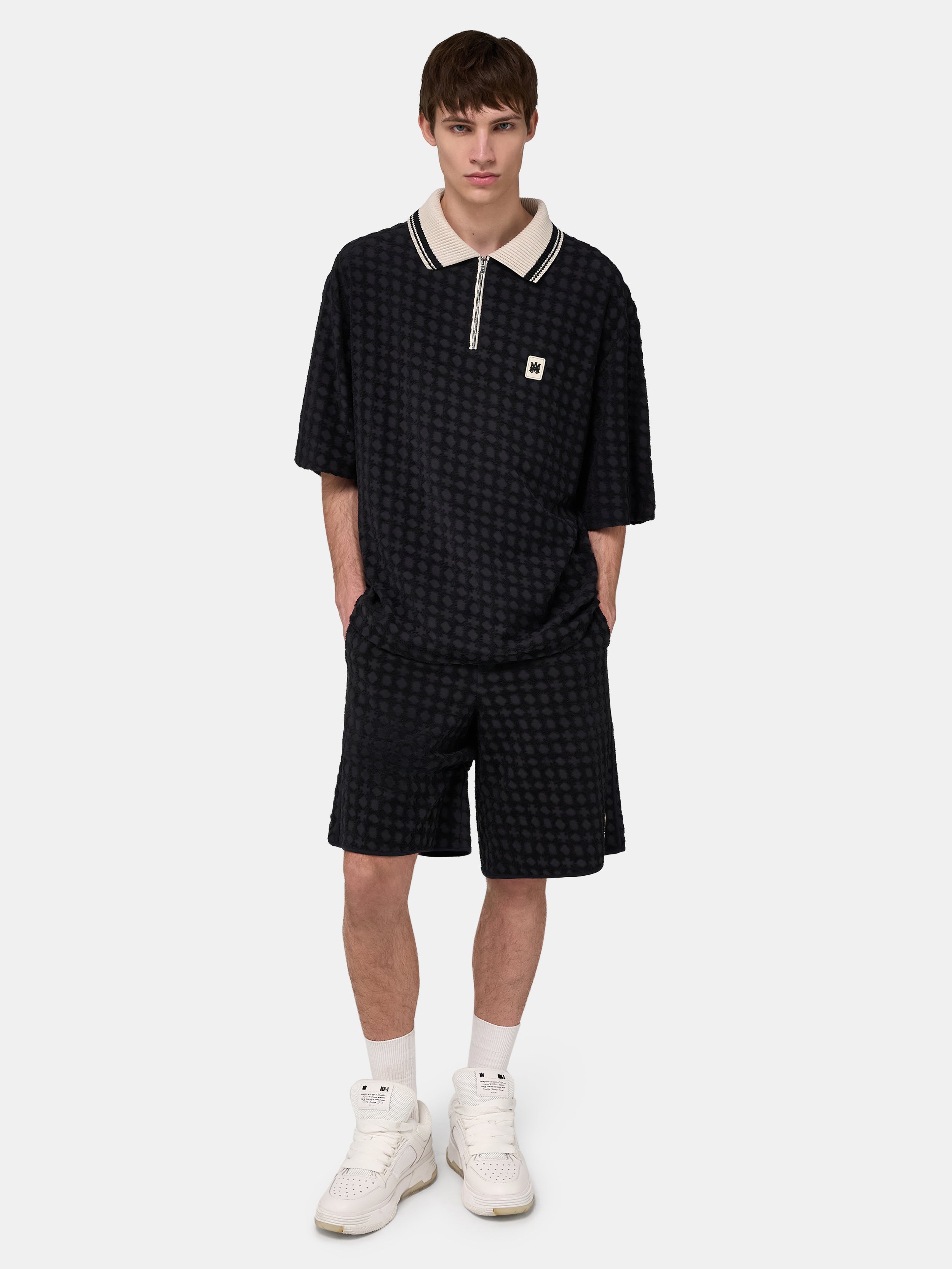 MA QUAD TOWELING SHORT - Black