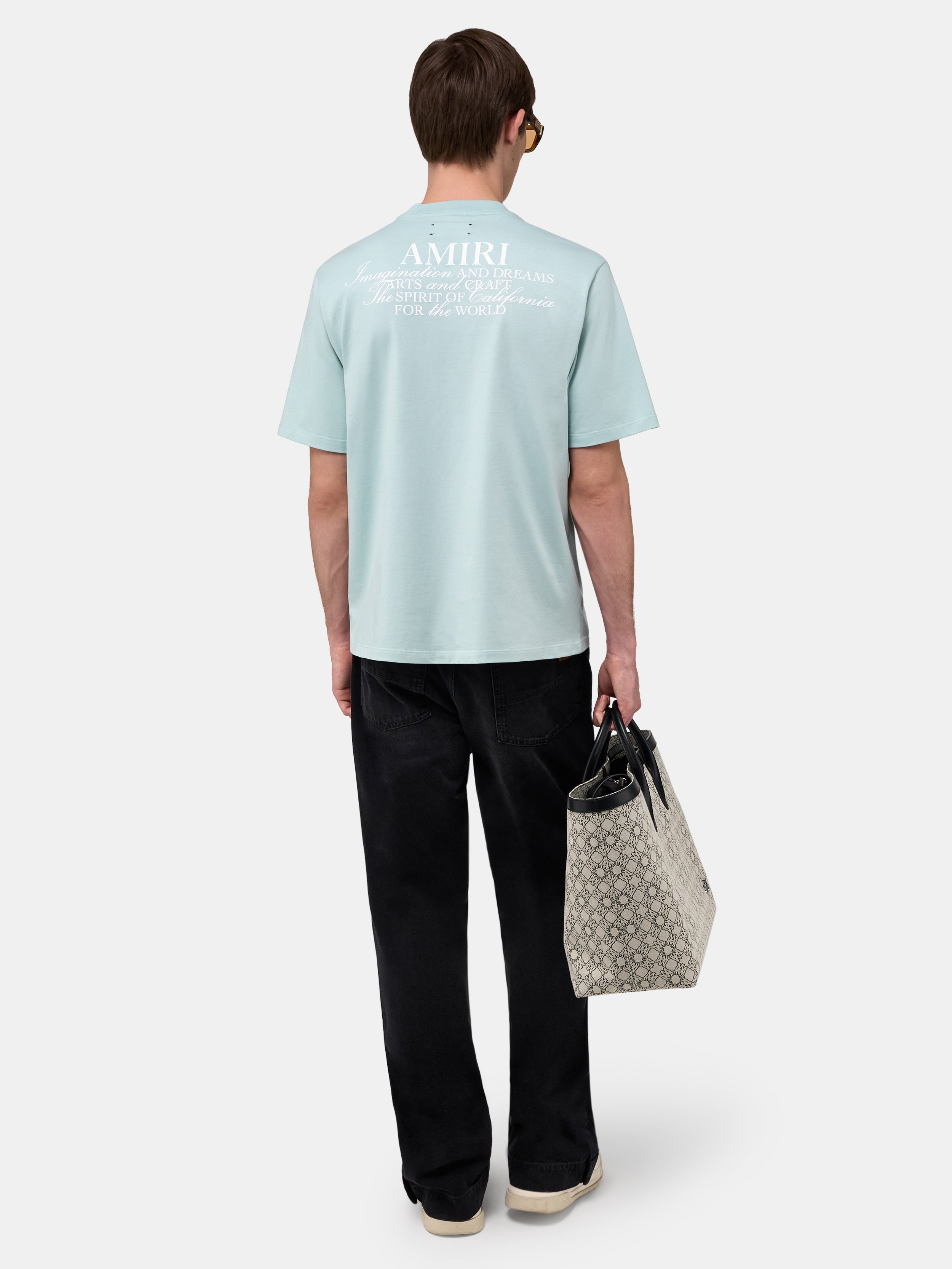 AMIRI SPIRIT TEE - Powder Teal
