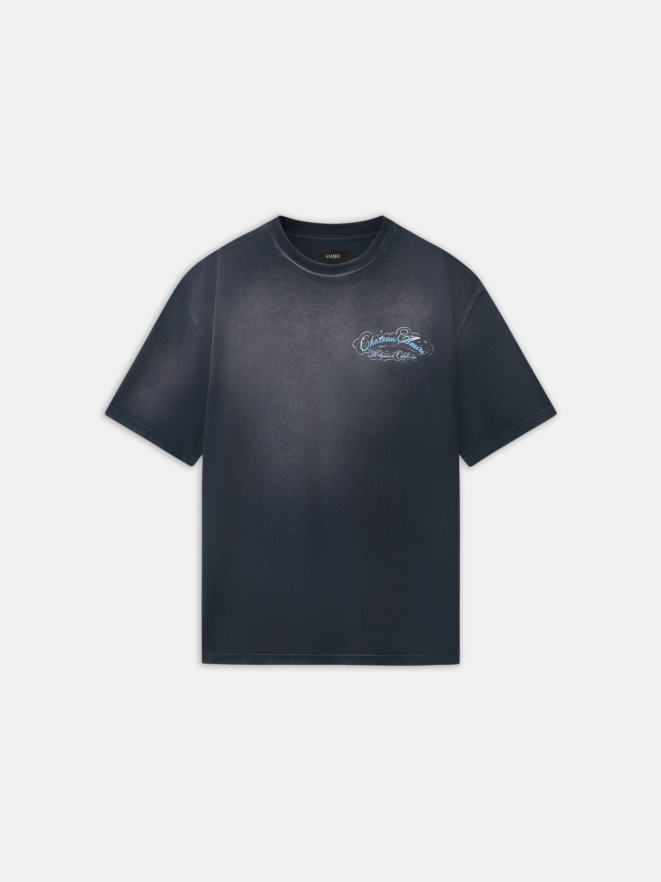 CRYSTAL CHATEAU SCRIPT OVERSIZED TEE - Black
