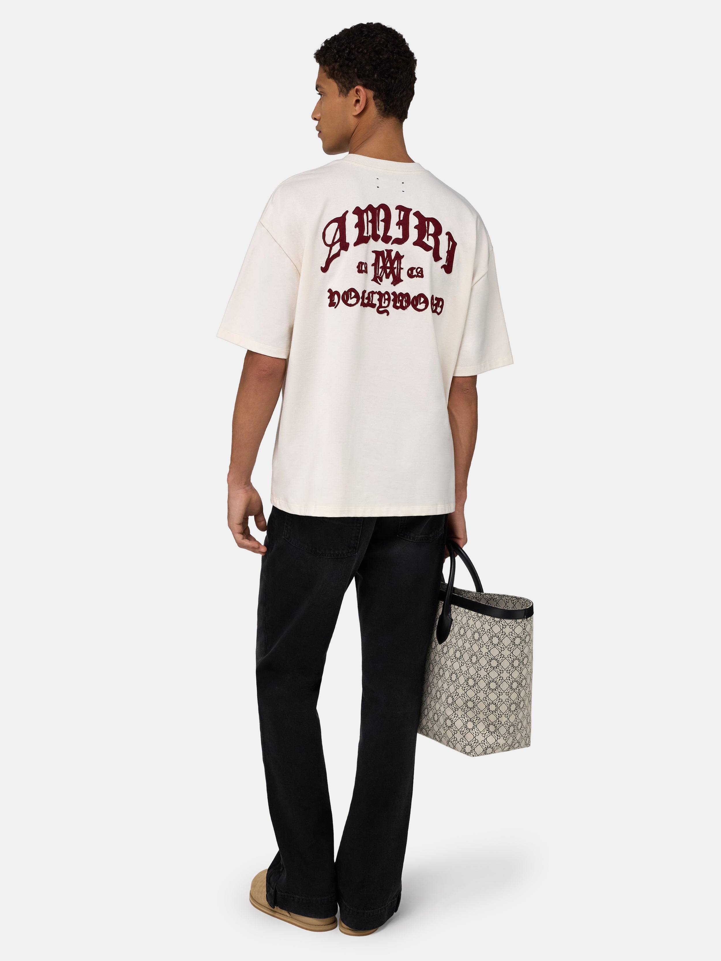 AMIRI HOLLYWOOD OVERSIZED TEE - Ivory