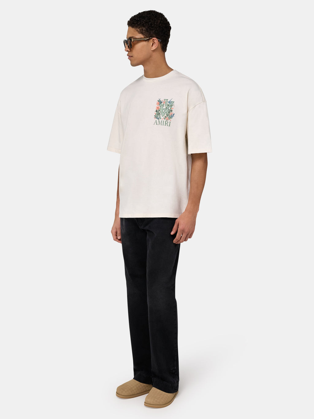 MA FLORAL OVERSIZED TEE - Ivory